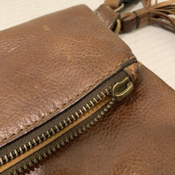 Patricia Nash Luzille Convertible Backpack Purse Tote Brown Leather Suede Liner